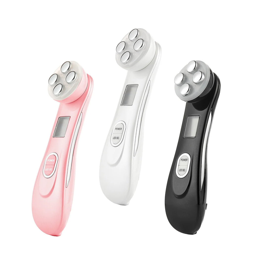 5 In 1 Home Facial Beauty Device Mesotherapy Electroporation RF Radio Frequency Facial LED Photon Skin Care Beauty Device Face Lifting Tighten